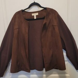 Addition Elle Dark Brown Utility Jacket